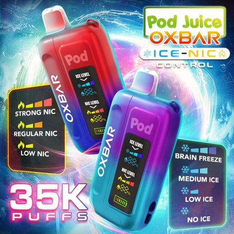 Oxbar x Pod Juice ICE-NIC Control 35K Disposable 5%