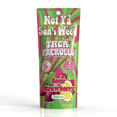 Not Ya Son's Delta THCA Prerolls 3G - Pack of 2