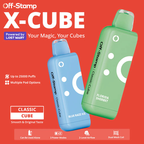 OFF-STAMP X-CUBE CLASSIC CUBE 25K DISPOSABLE POD