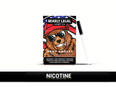 Bearly Legal - Nicotine Infused Hemp Cigarettes