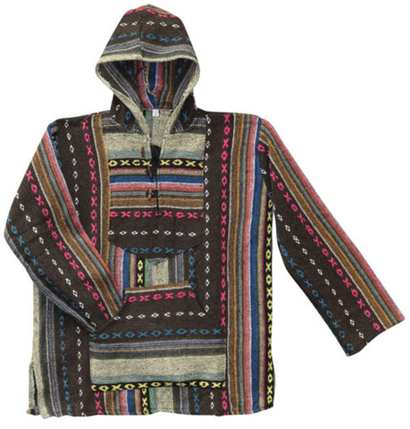 Multicolored Cotton Baja Hoodie Jacket | Clothing