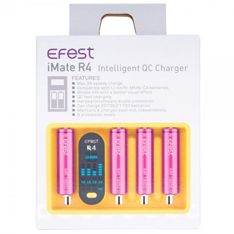 Efest - Efest iMate R4 Intelligent QC Charger | Battery Accessories
